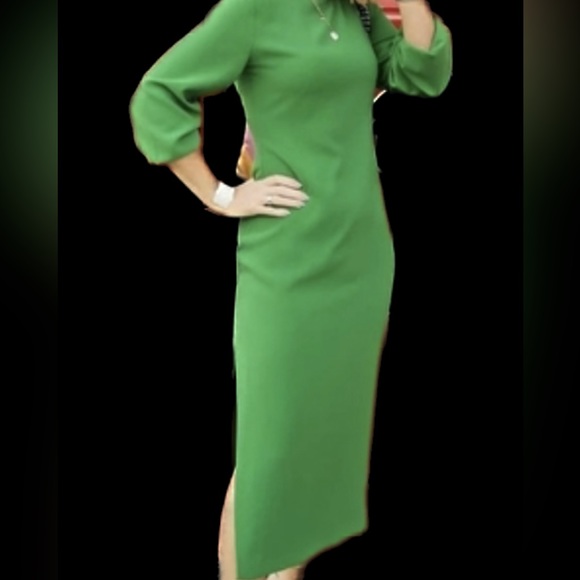 ZARA midi dress with gathered detail - Picture 3 of 3